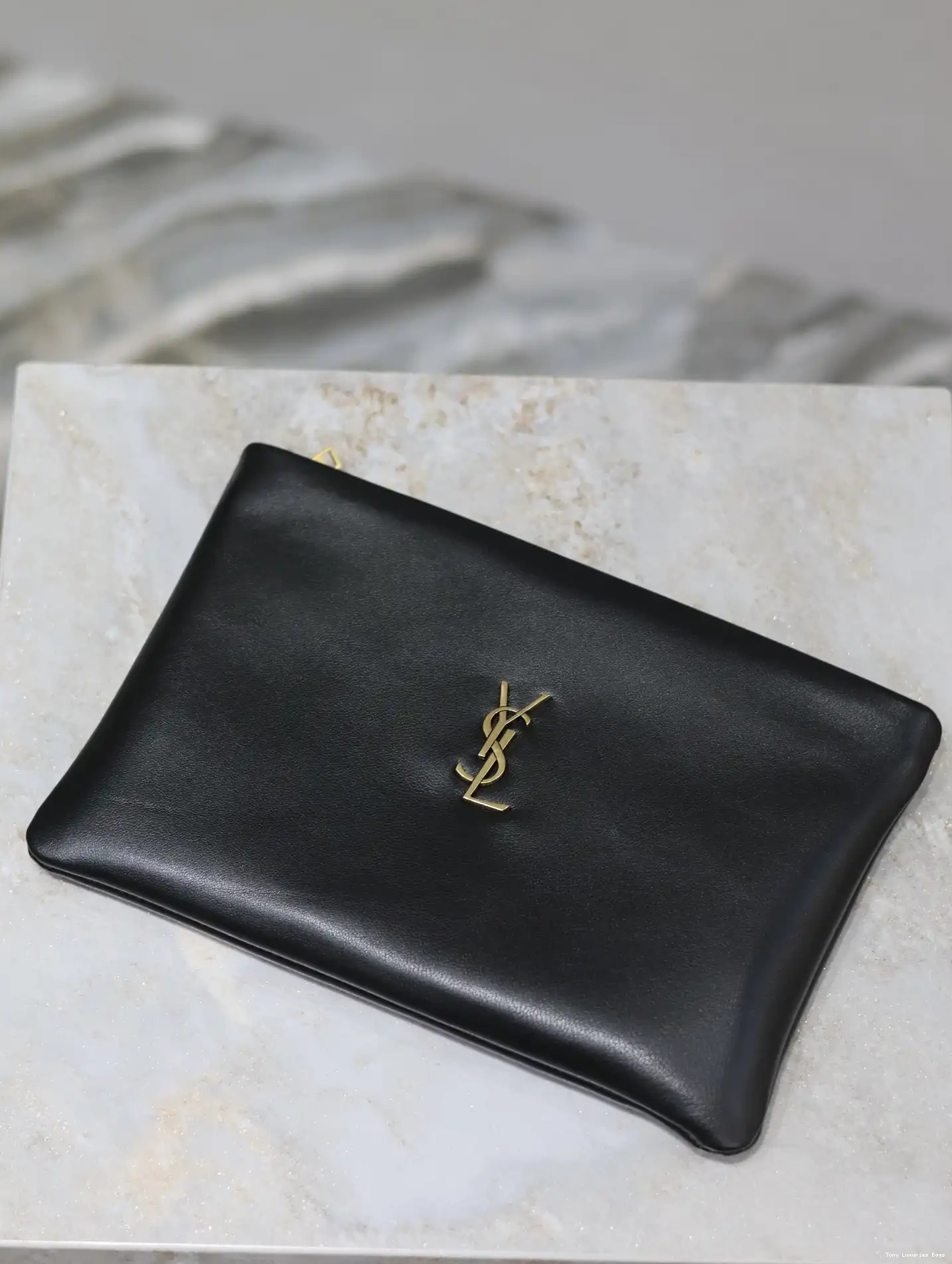 Tony Luxuries IN CALYPSO YSL SMALL LAMBSKIN POUCH 0702